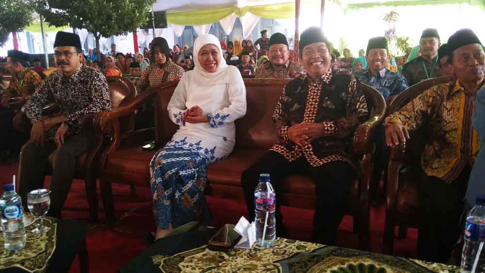 Khofifah saat menghadiri acara  Silaturahmi dan Temu Wali Mahasiswa, di Kampus IAIN Tulungagung