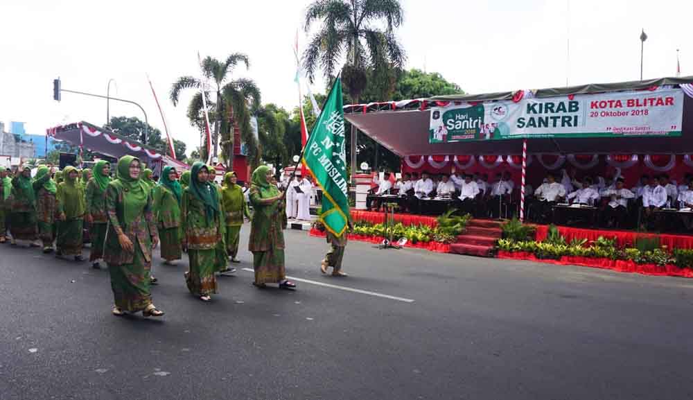 Aacara Kirab Santri Nusantara di Blitar