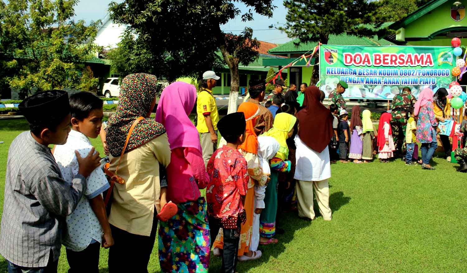 Kodim 0802 Ponorogo Ajak Anak Yatim Piatu Berdoa Untuk Keutuhan NKRI