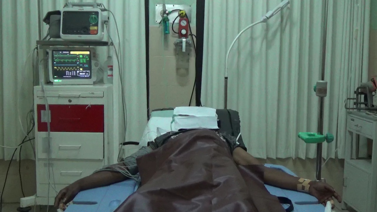 Korban penganiayaan di tempat salah satu tempat karaoke di Banyuwangi.