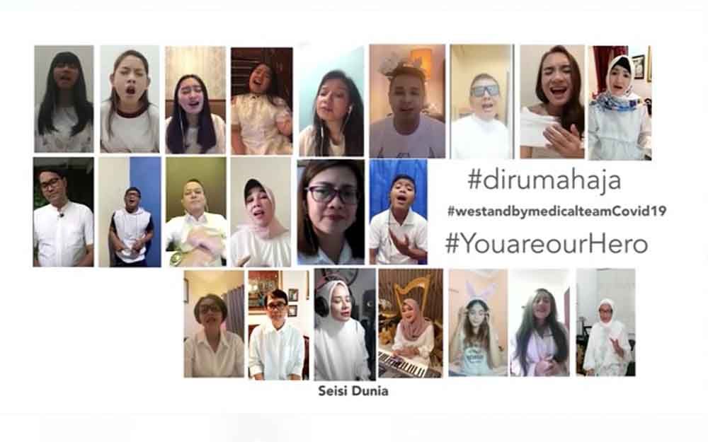Mereka Memberikan Dukungan untuk Tim Medis yang Menangani Corona
