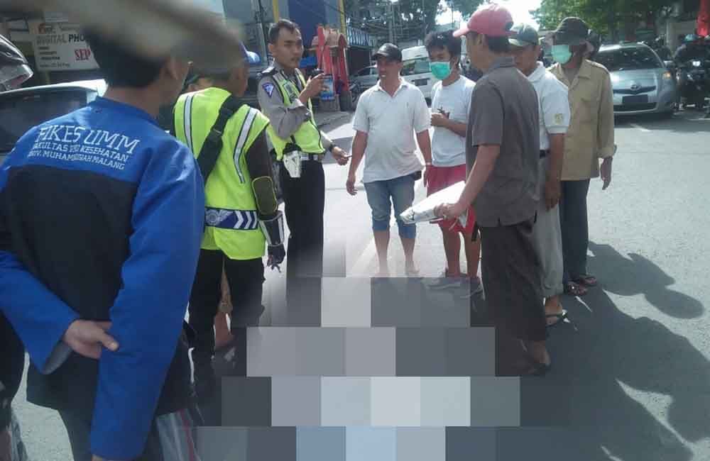 Korban tabrak lari tewas di lokasi