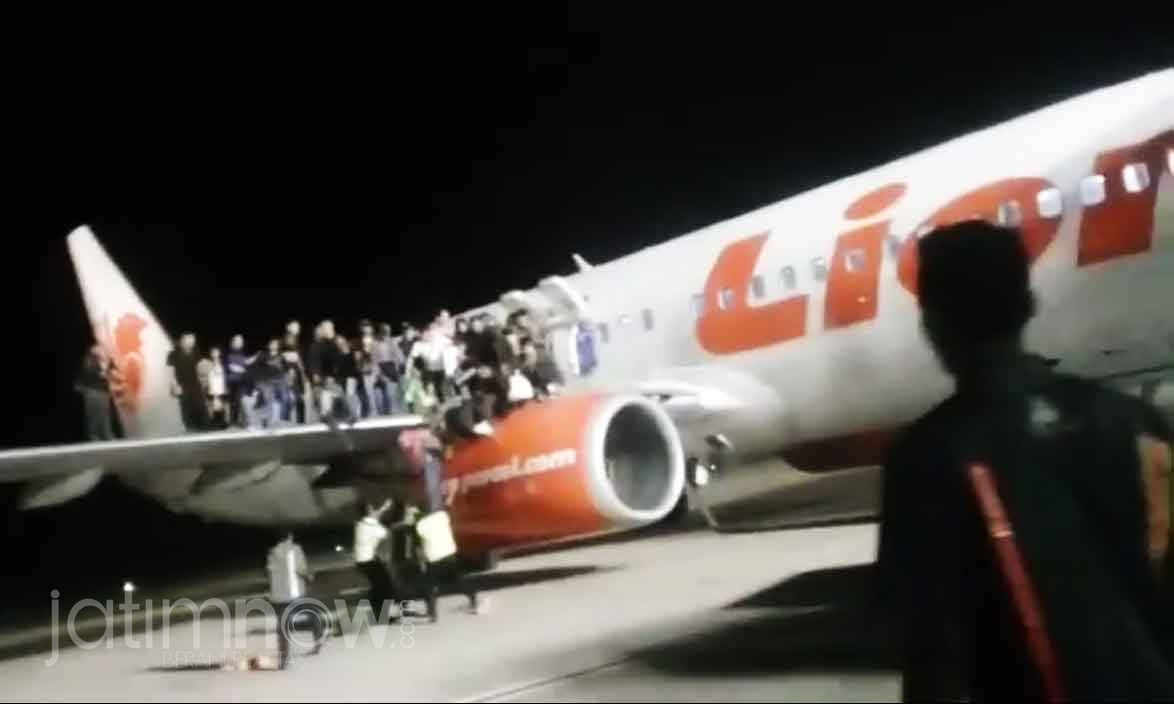 Suasana panik penumpang Lion Air di Bandara Supadio Pontianak