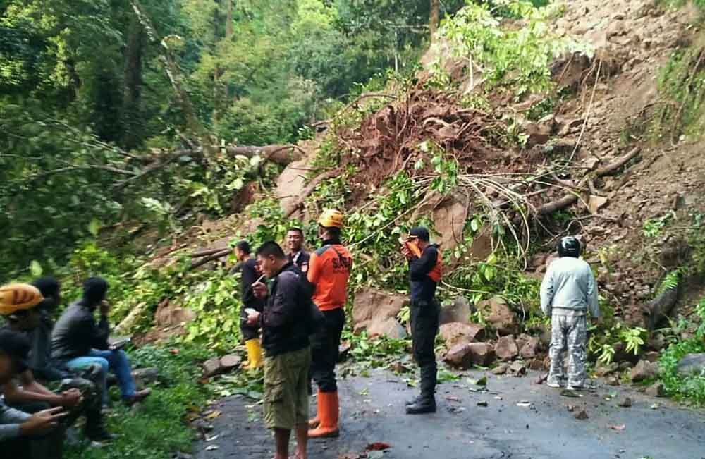 Tebing Longsor, Akses Jalan Malang-Lumajang Terputus