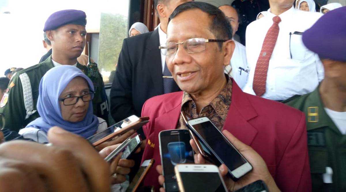 Mantan Ketua Mahkamah Konstitusi Mahfud MD saat di UMM/Foto: Avirista Midaada