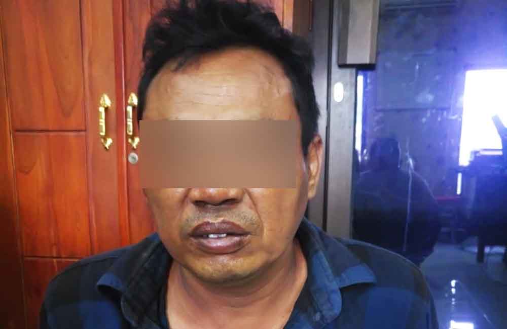 Slamet Sugianto, tersangka kasus pembobolan toko HP di Mojokerto 
