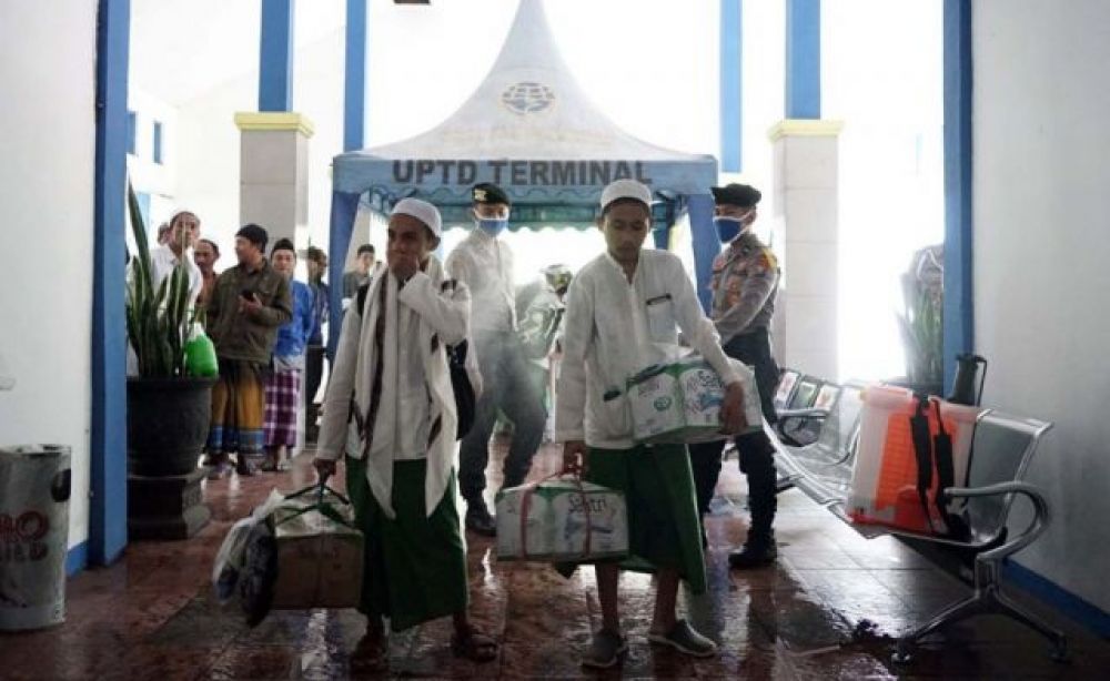 Santri di Probolinggo (foto dokumen)

