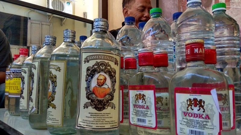 Miras yang berhasil disita oleh pihak kepolisian.