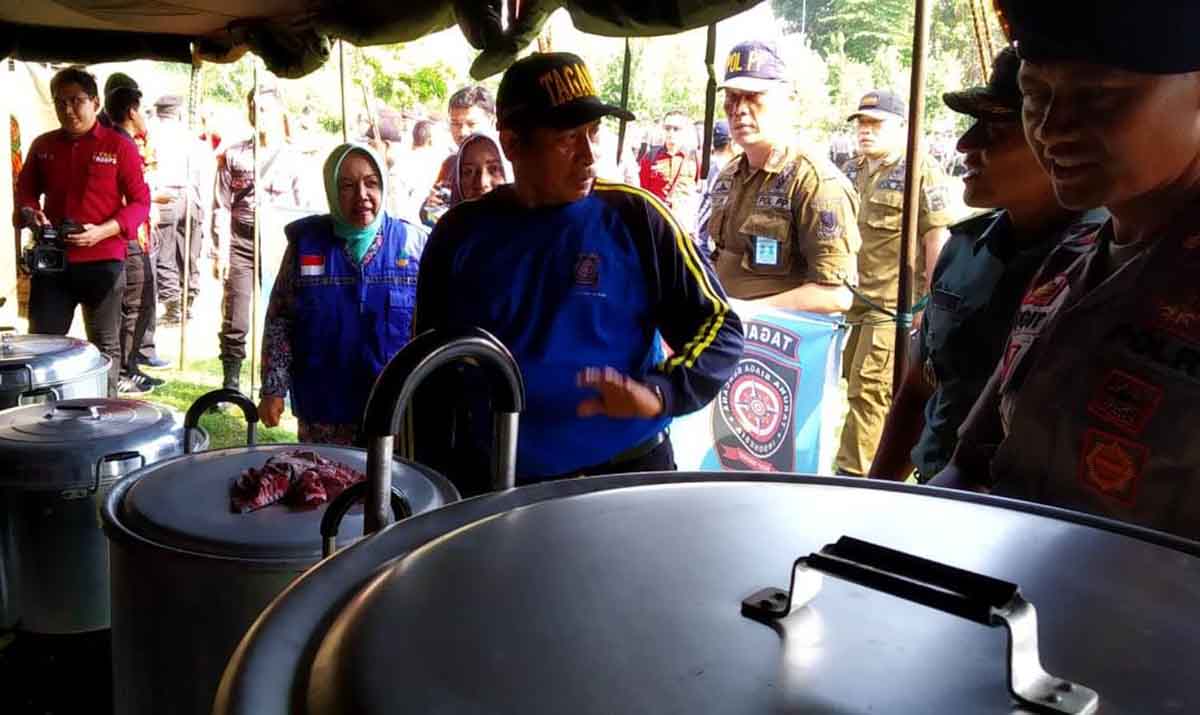 Simulasi Dapur Umum Tagana Dinsos Kota Mojokerto