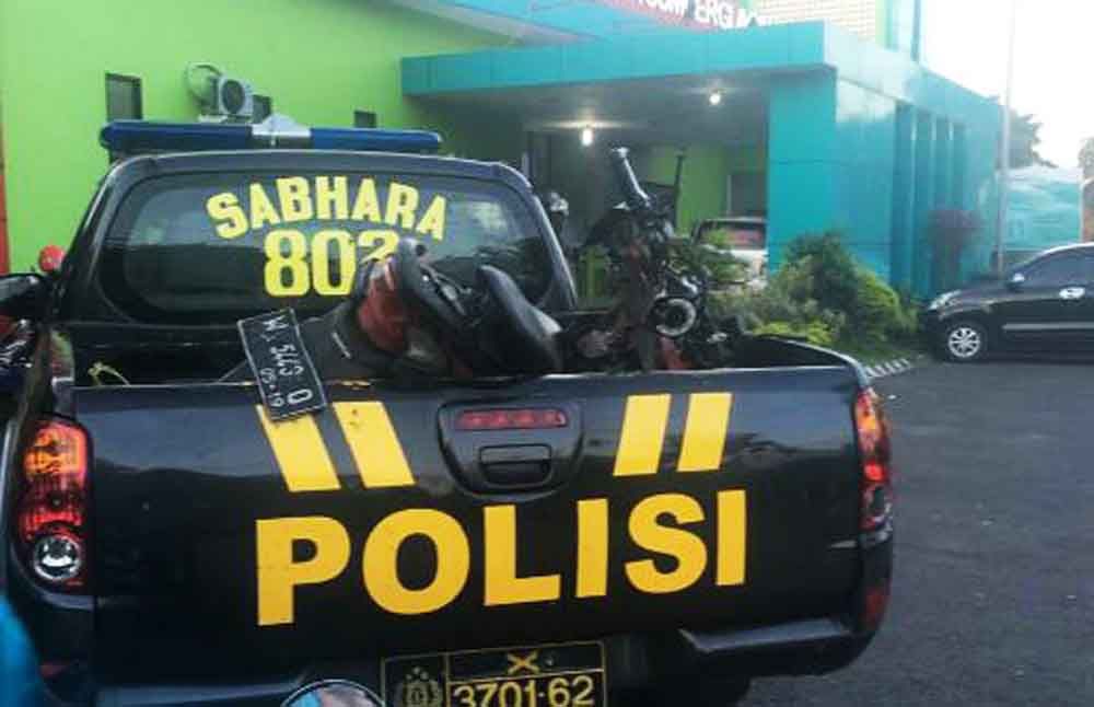 Motor korban kecelakaan di Pacet