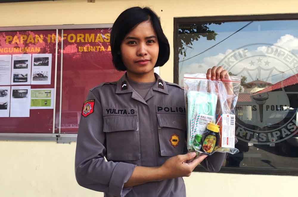 Bekal yang disiapkan untuk personel pengamanan arus mudik 2019 di Blitar