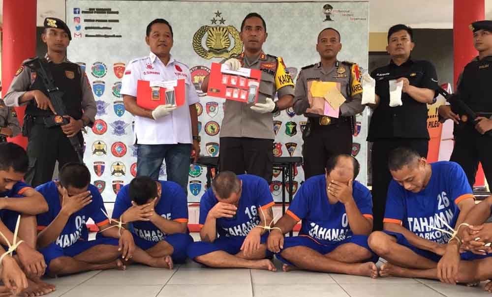 Sembilan tersangka kasus narkoba ditangkap Polres Blitar