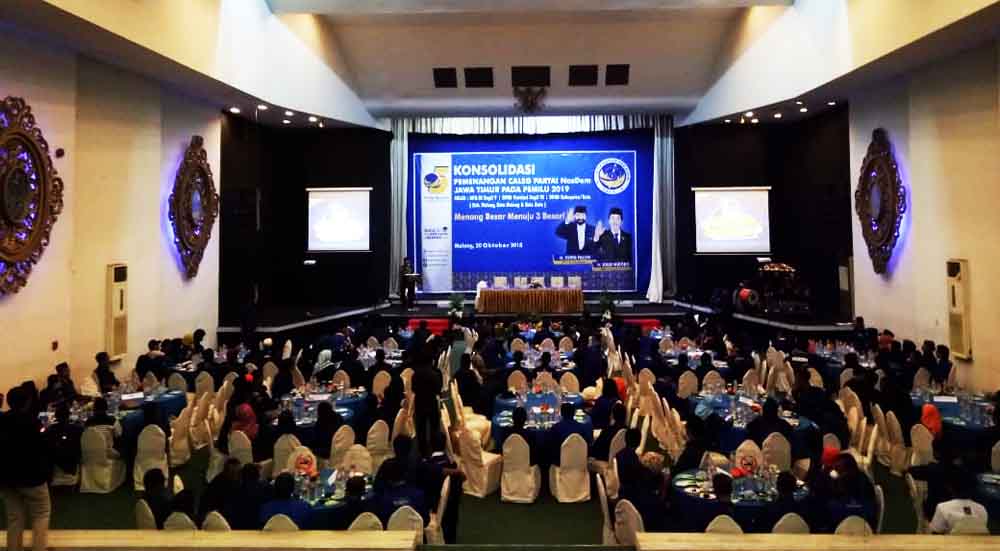 Suasana rapat konsolidiasi NasDem Malang