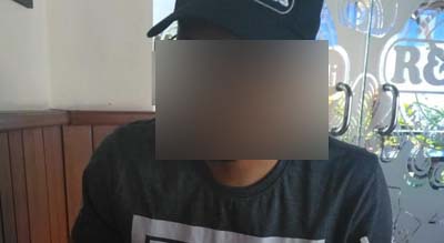 Sosok pemuda yang mengaku sebagai wartawan NET TV (Istimewa).