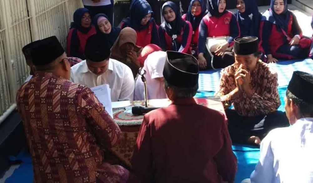 Acara ijab kabul tahanan di Mapolres Blitar