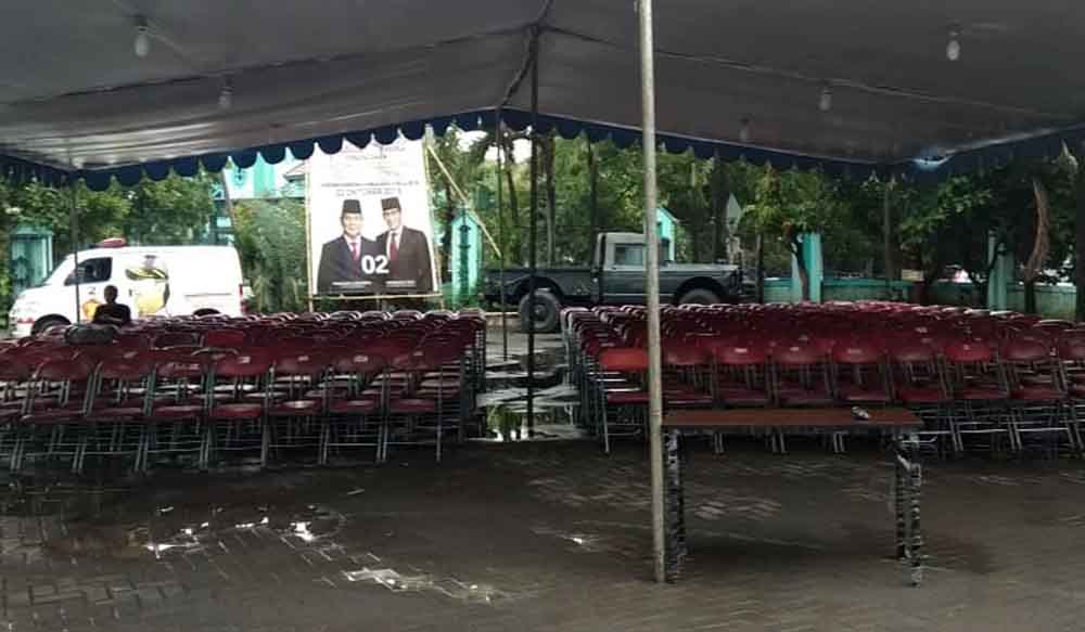 Tempat nobar yang disediakan BPP Jatim untuk Prabowo-Sandi