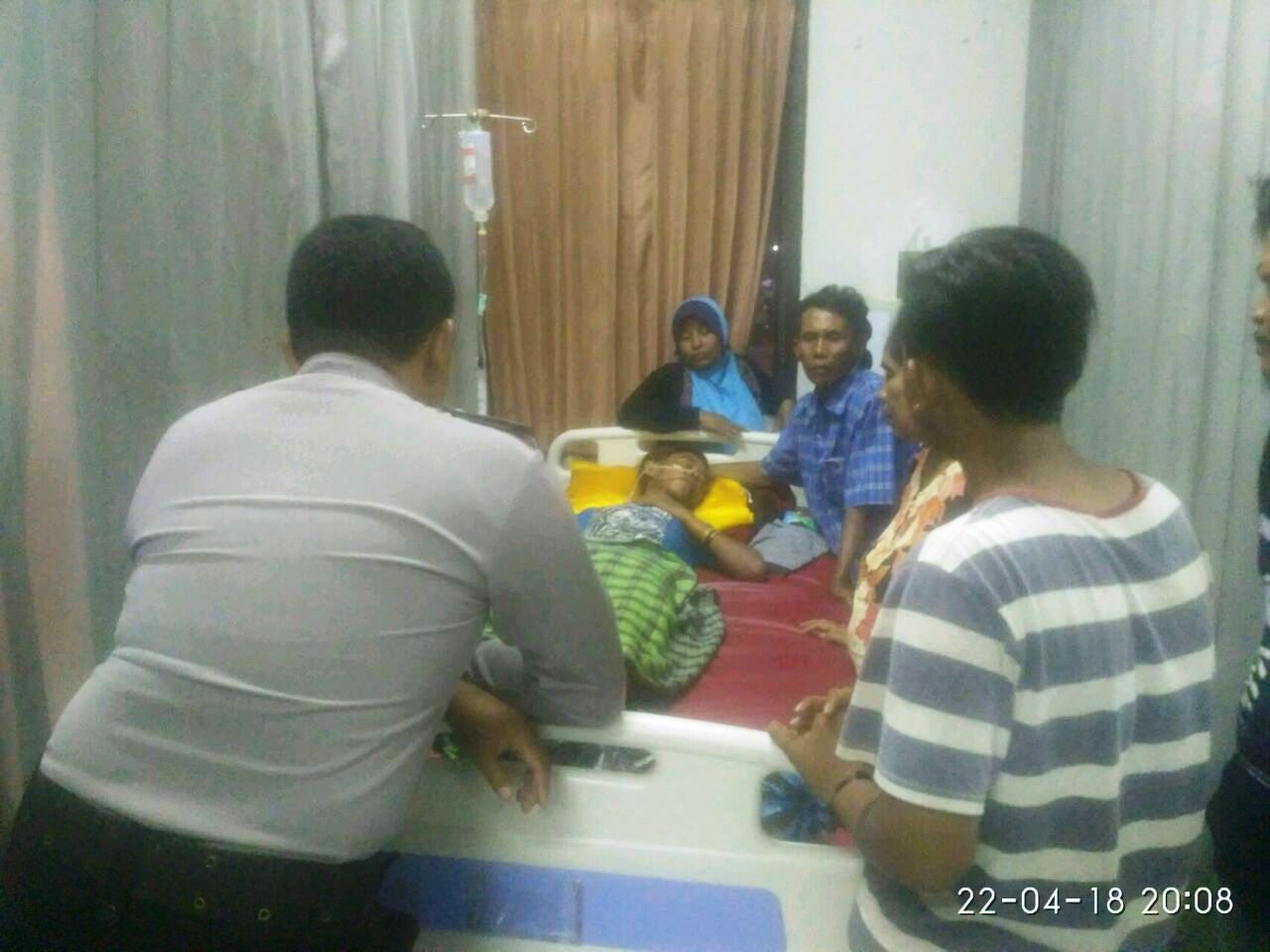 Anton saat di rumah sakit