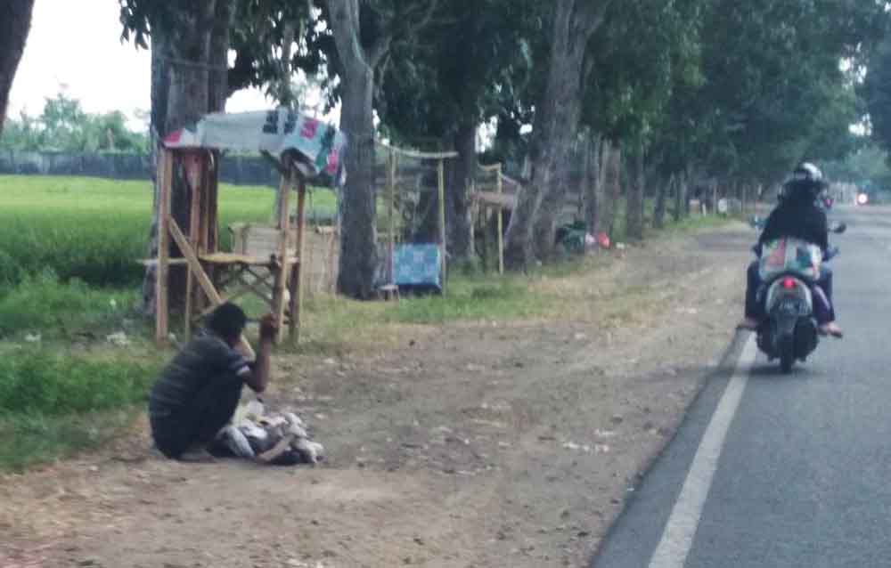 Nampak Salah satu orang gila yang bermunculan di Banyuwangi
