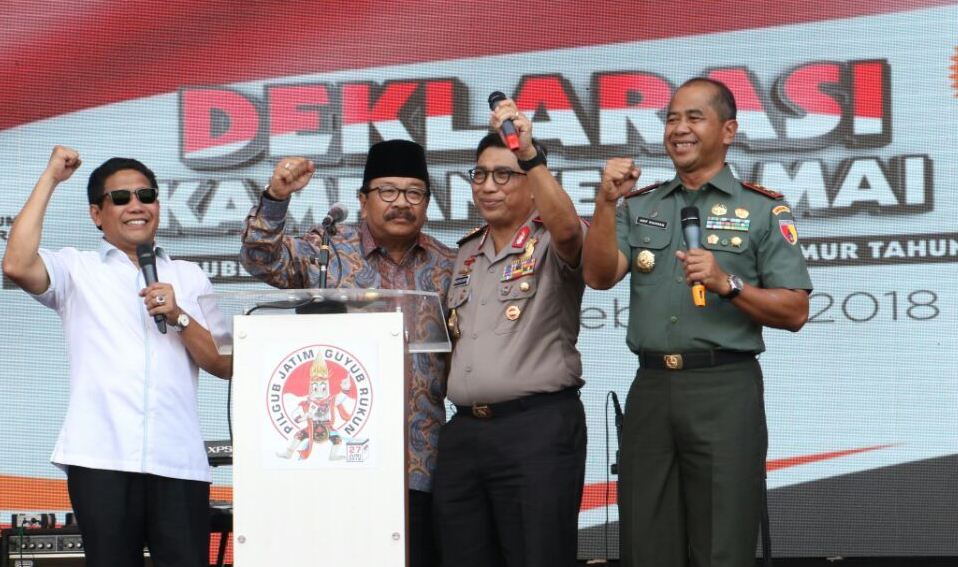 Pilgub Jatim 2018, Pakde Karwo: Damai Harga Mati