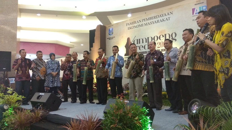 Pembukaan pameran Kampoeng Kreasi Produk Unggulan Jawa Timur 2018