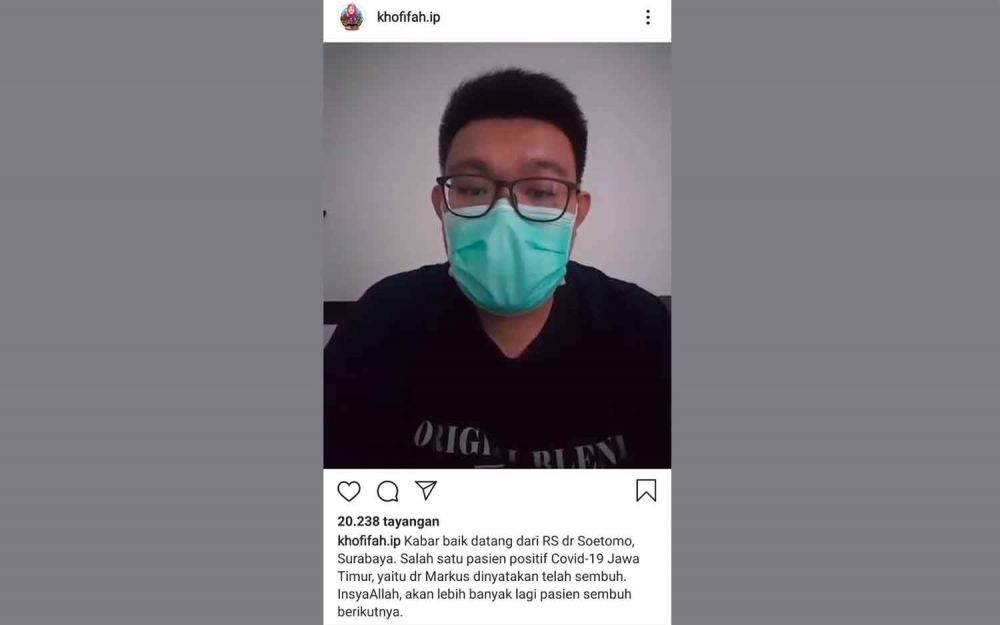 Instagram Gubernur Jawa Timur Khofifah Indar Parawansa