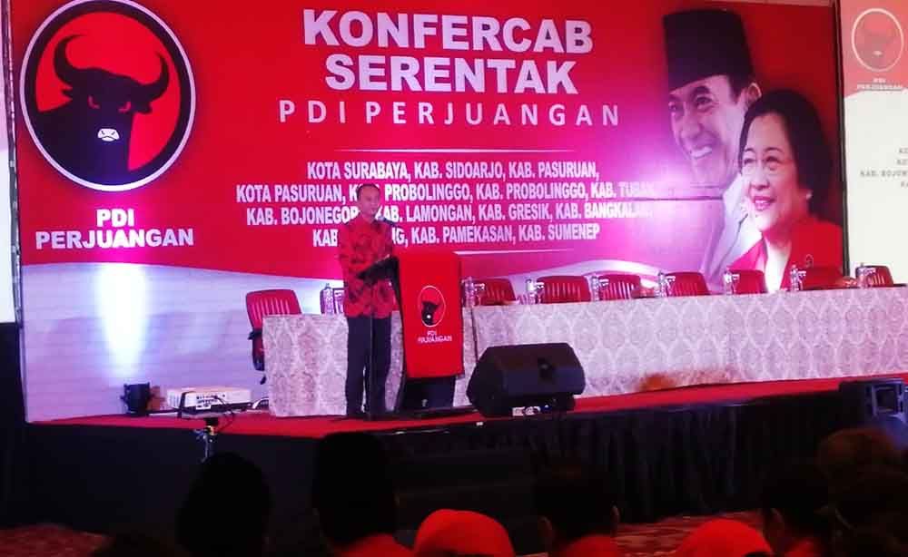 Konfercab PDIP di Surabaya