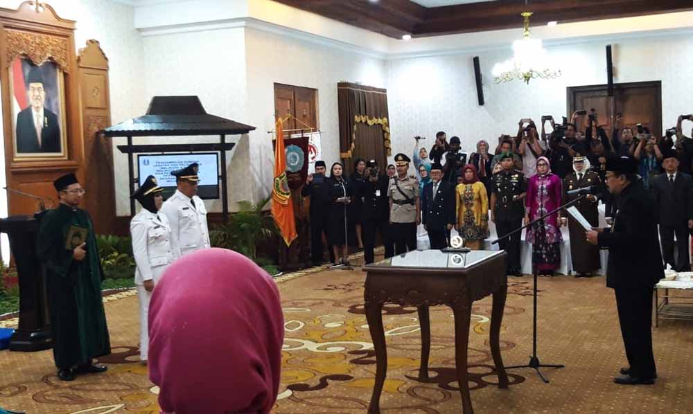 Lantik Wali Kota dan Wakil Wali Kota Mojokerto, Ini Pesan Gubernur