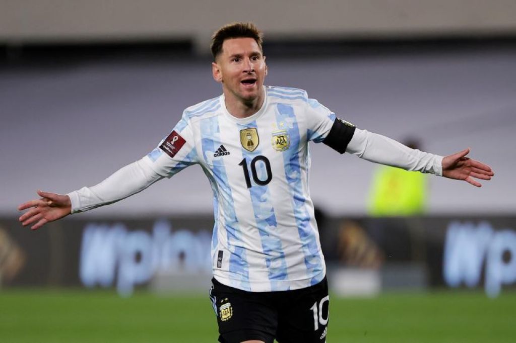 Striker Argentina Lionel Messi (Foto: EPA-EFE/Juan Ignacio Roncoroni via Republika)