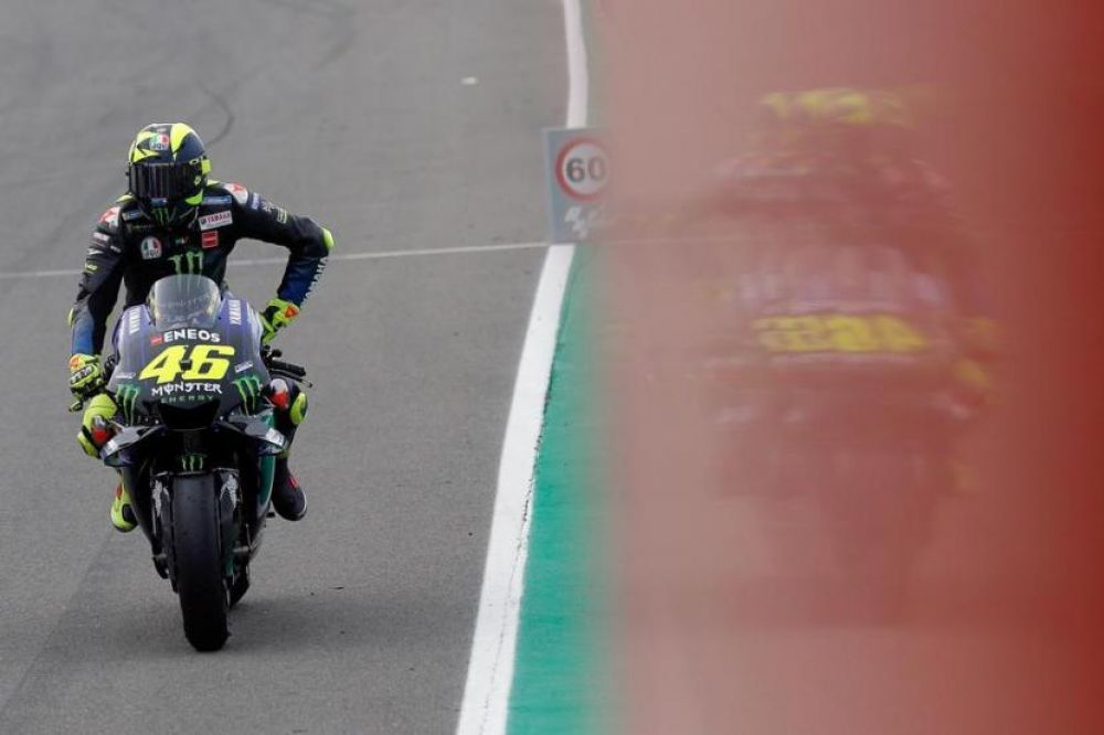 Pebalap Yamaha, Valentino Rossi (Foto: EPA-EFE/KAI FOERSTERLING)


