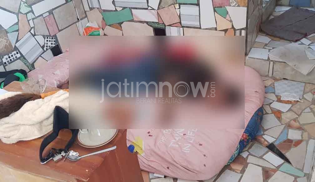 Jenazah Zainal Arifin saat ditemukan di kamar kos