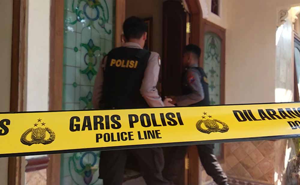 Rumah Eko Prayudi pria yang ditemukan tewas dengan mulut berbusa di Ponorogo