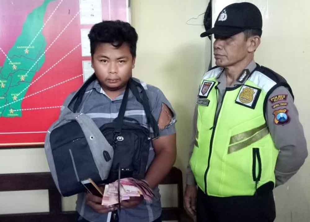 Pelaku pencurian yang tertangkap Polres Blitar