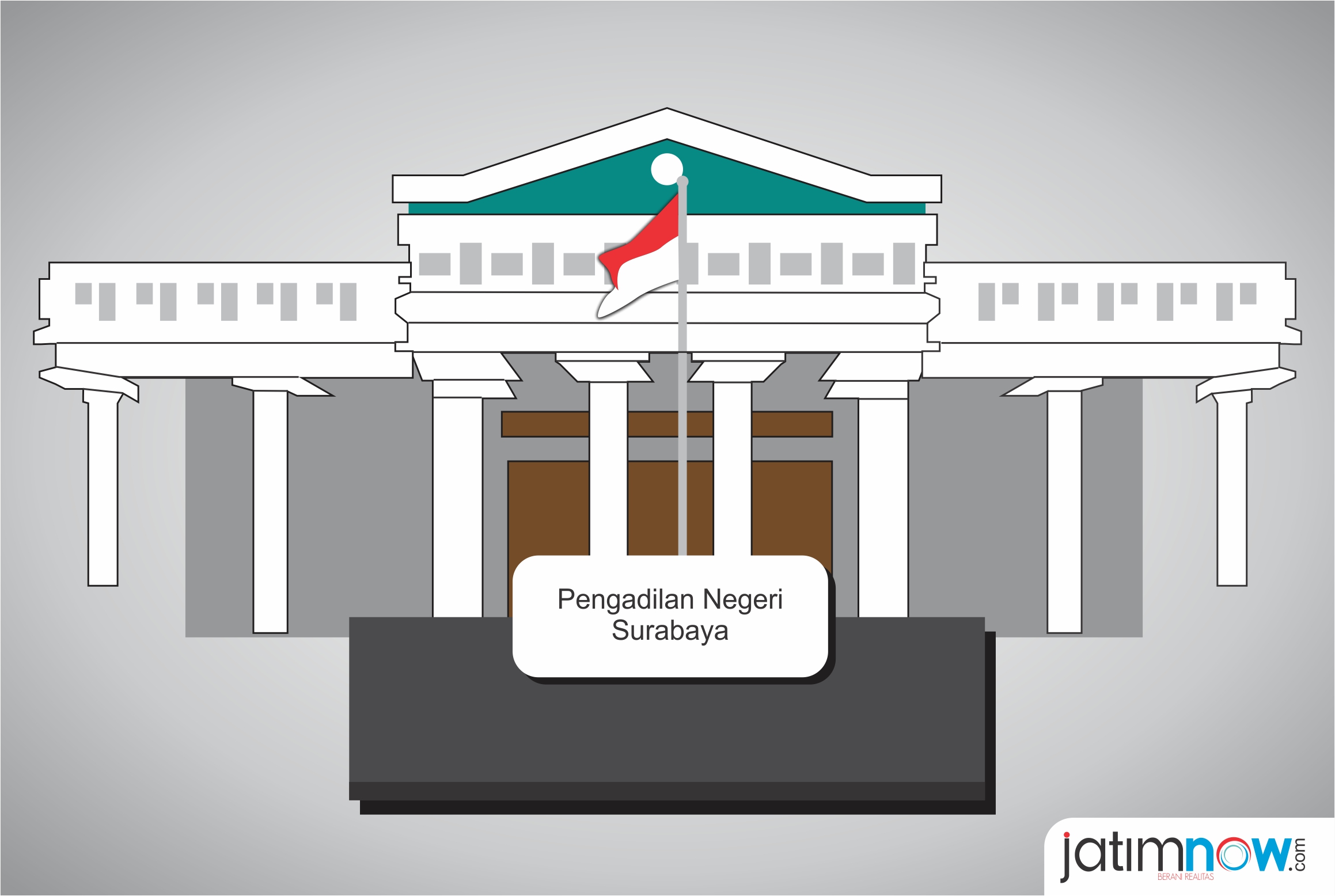 Suasana pengamanan di Pengadilan Negeri