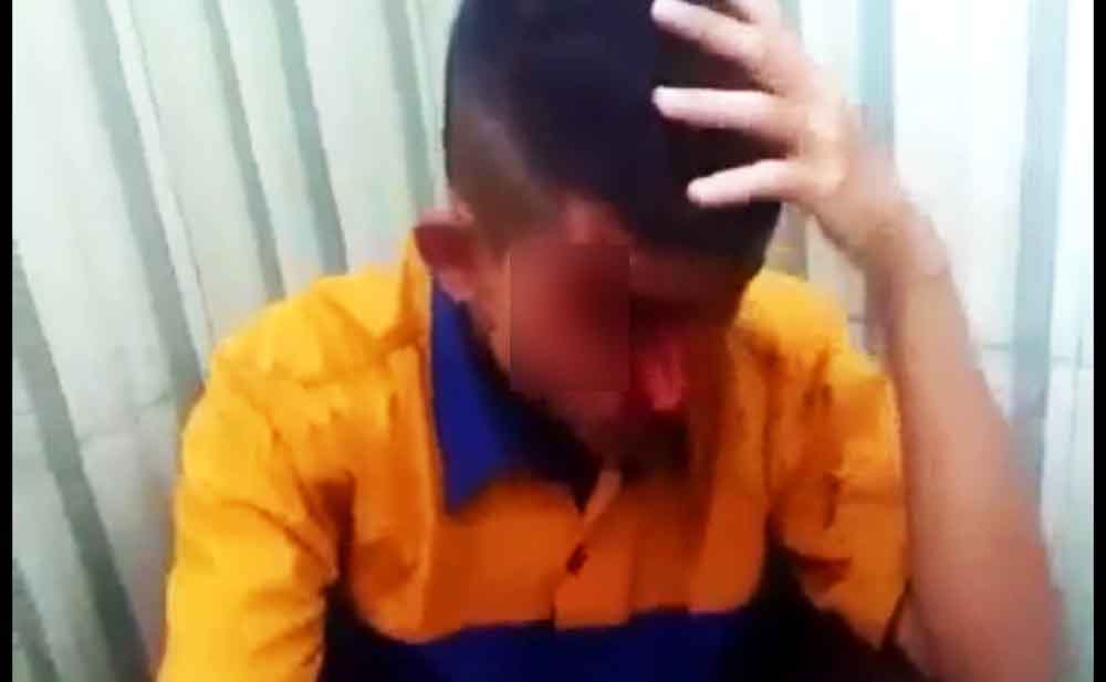 Screenshoot video penganiayaan yang beredar