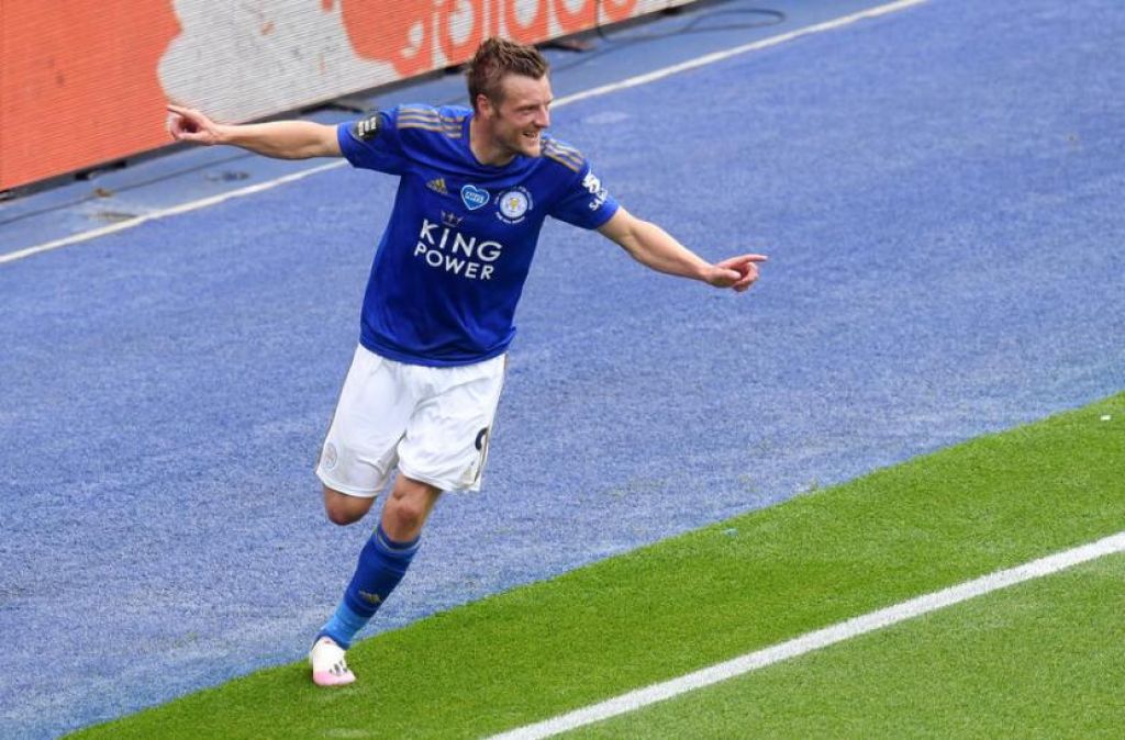 Penyerang Leicester City Jamie Vardy (Foto: EPA-EFE/Michael Regan)


