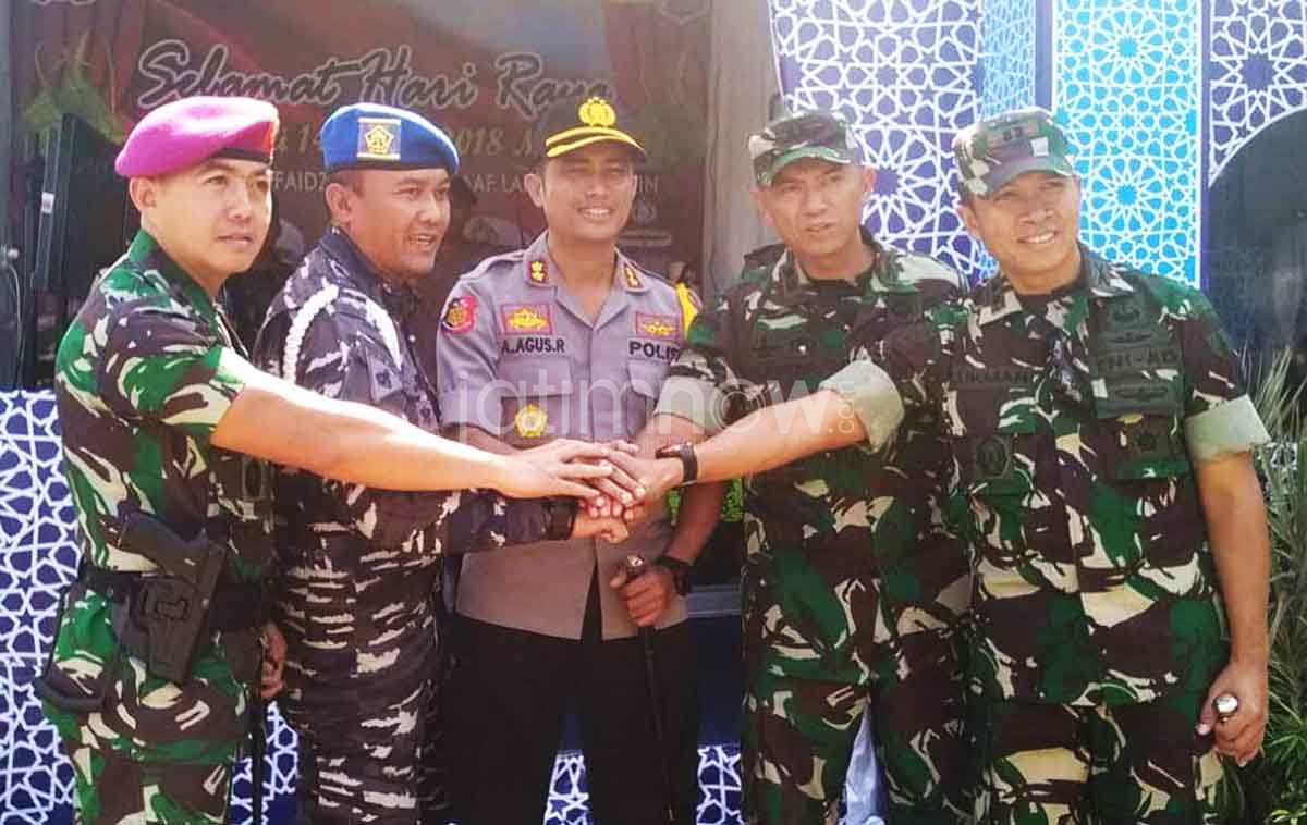 Sinergi pengamanan lebaran antara TNI dan Polri di Pelabuhan Tanjung Perak Surabaya