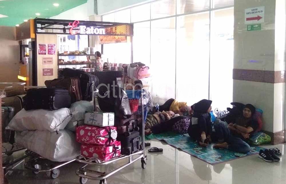 Suasana pelabuhan Tanjung Perak surabaya pada H+4 Lebaran