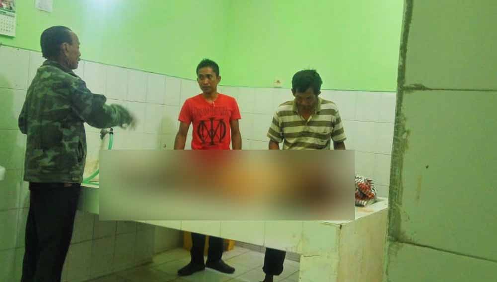 Korban saat di ruang Jenazah RSUD di Probolinggo