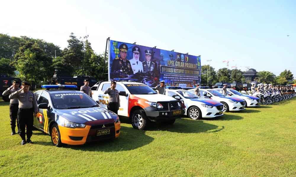 Apel pasukan Operasi Ketupat Semeru 2019, di Mapolda Jatim.