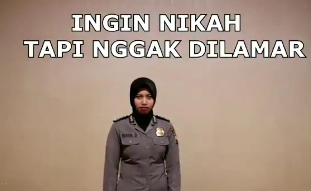 Screebshot video polisi Magelang yang viral