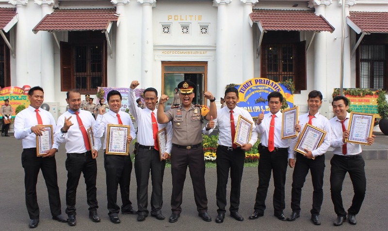 Jajaran Polsek Tegalsari diganjar penghargaan/Bakrie