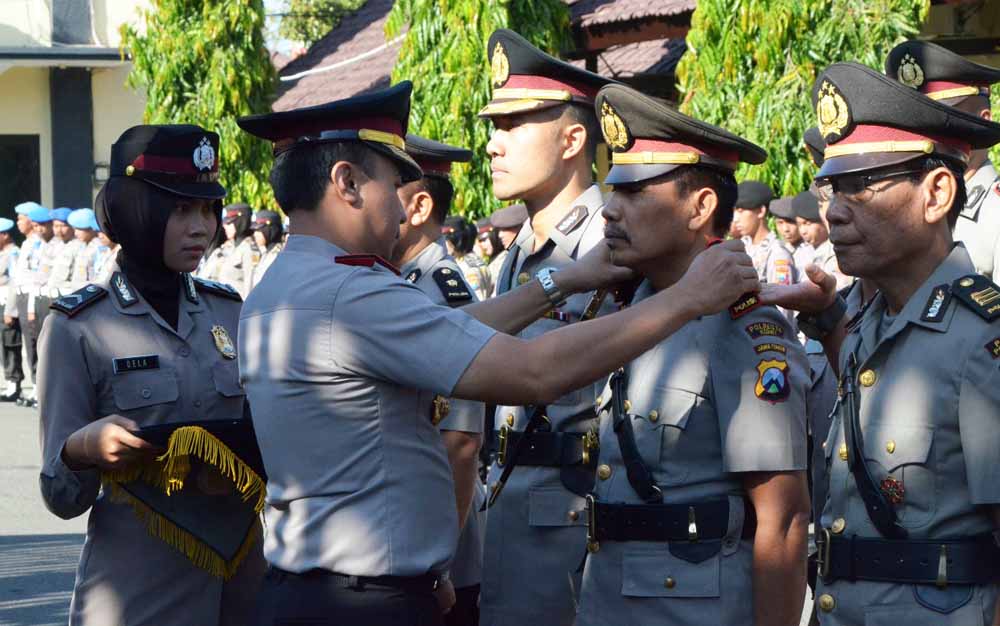 Proses sertijab di lingkungan Polres Ponorogo