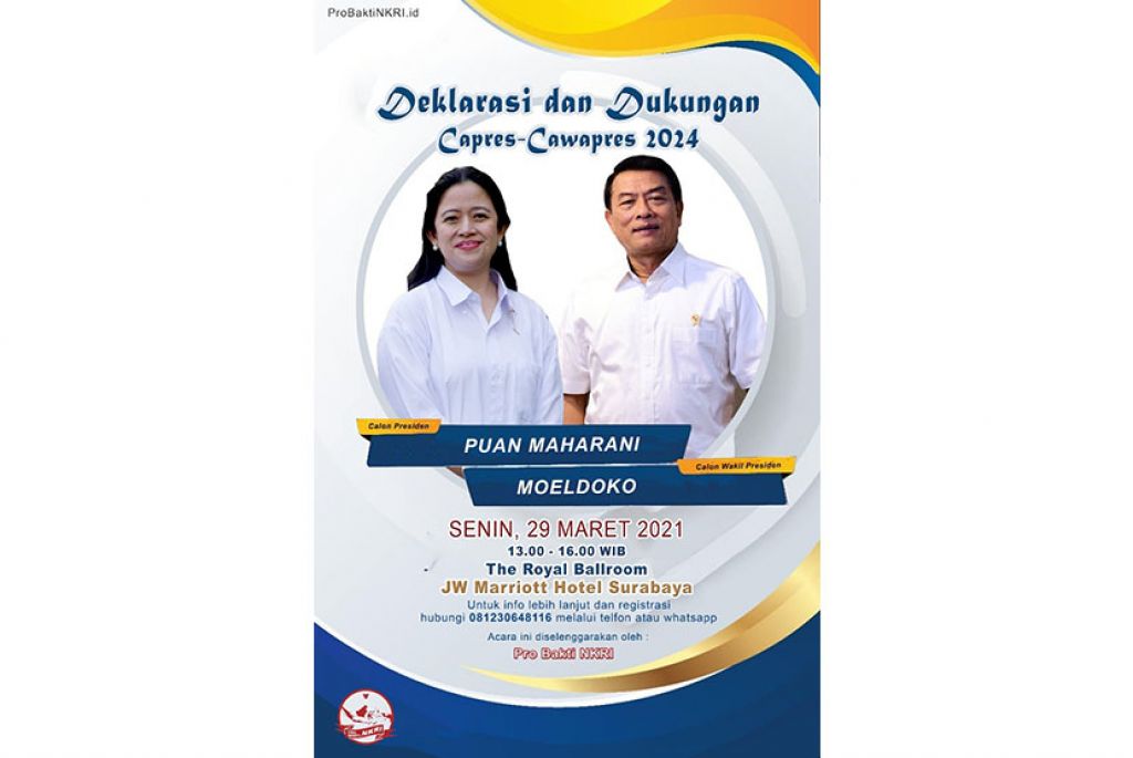 Poster deklarasi Puan-Moeldoko yang beredar