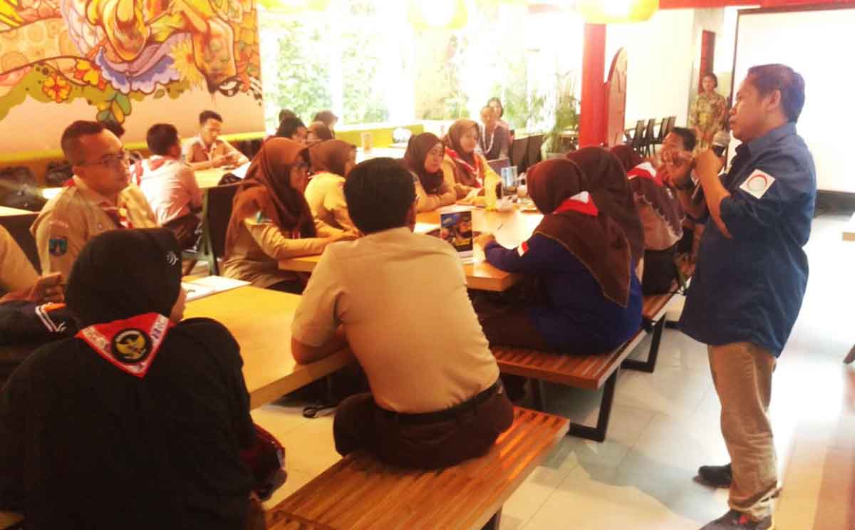Pramuka se Jatim menggelar Deklarasi anti hox dan ujaran kebencian di Hotel Mercure Surabaya.