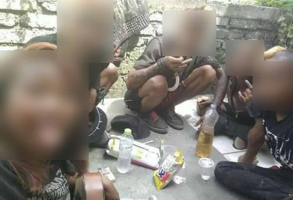 Kelima anak punk yang ditangkap usai mengeroyok Ax, anak punk hingga tewas di Gresik
