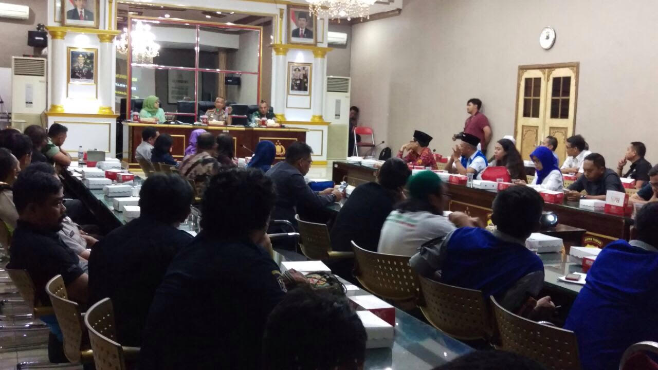 Rapat di Polrestabes Surabaya