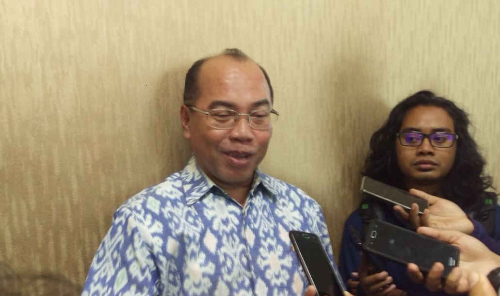 Rektor UMSurabaya Sukadiono menjelaskan rencana pembangunan gedung 31 lantai.