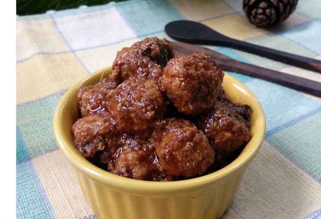 Rendang bola daging, instagram @resepcinap