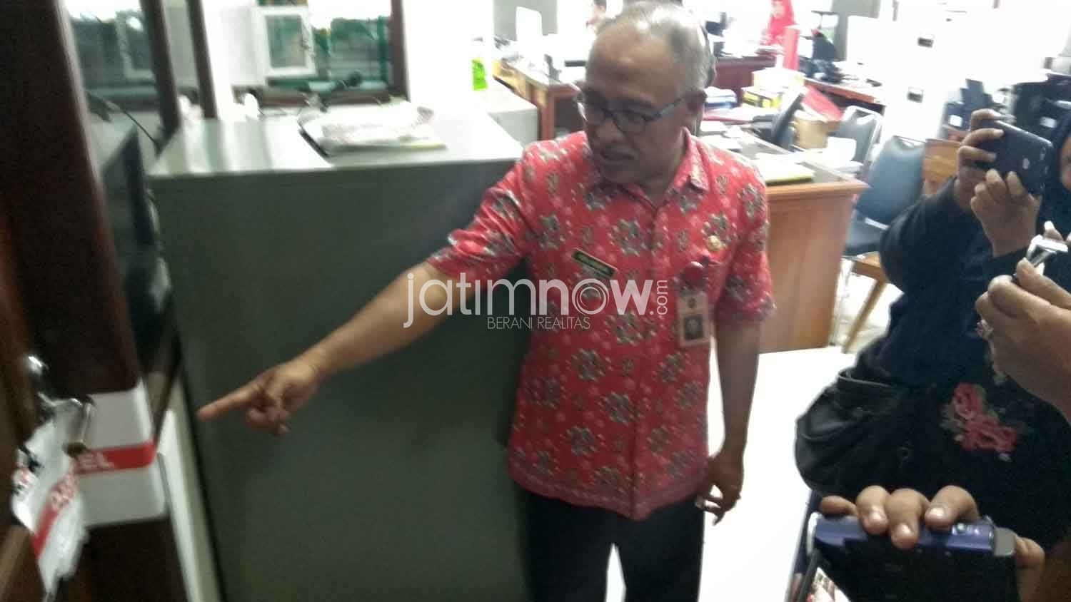 Salah satu ruangan di Blitar yang disegel KPK/Foto: Glorian