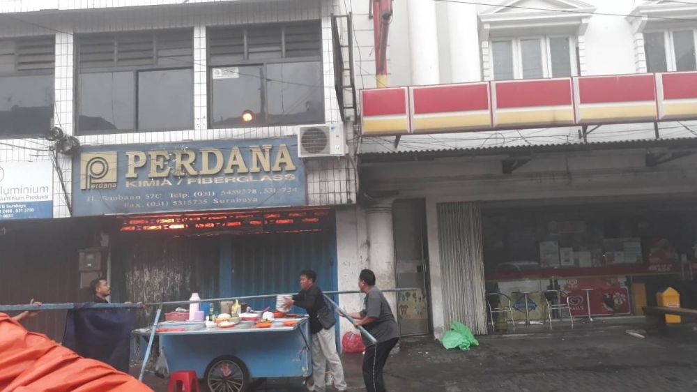 Ruko Tembaan terbakar/ foto istimewa
